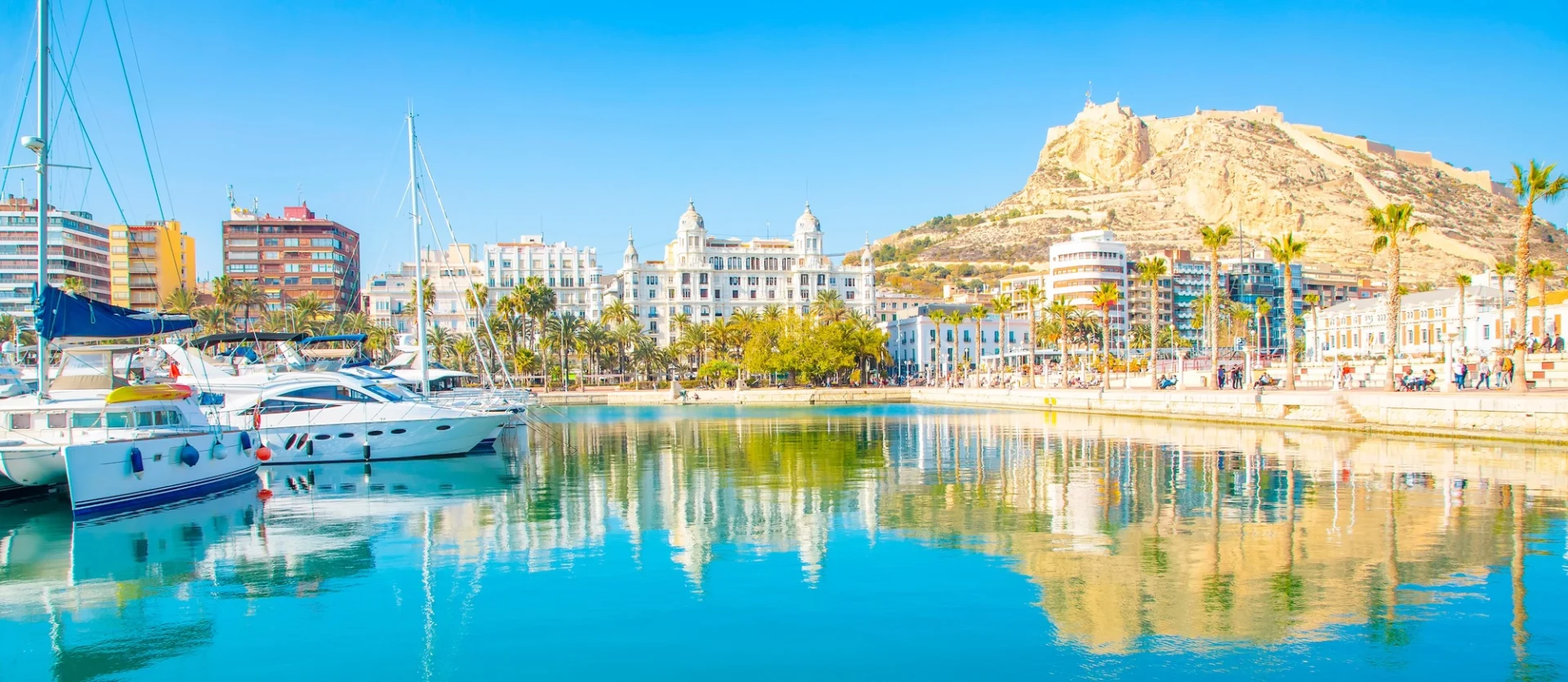 Marina and promenade lifestyle on the Costa Blanca Spain
