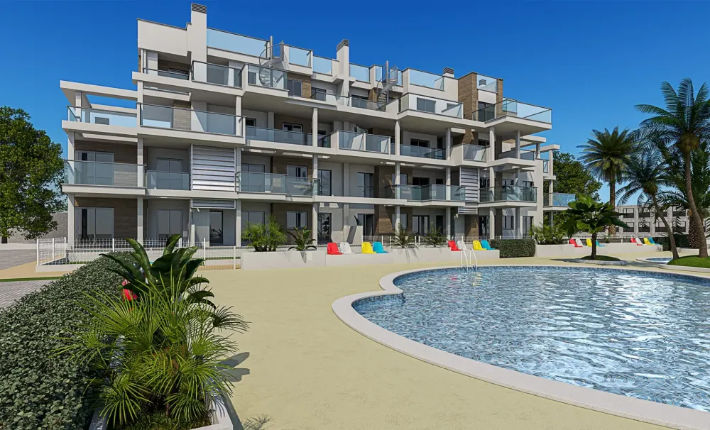 Appartement avec 3 chambres et terrasses spacieuses à vendre à Denia