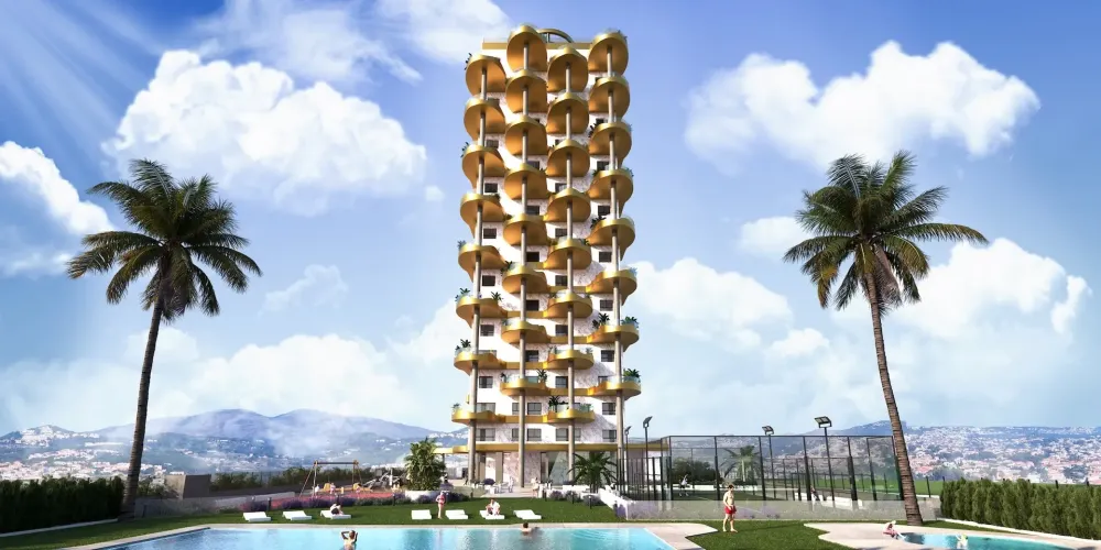 Modern apartment with 3 bedrooms and sea views for sale in Calpe