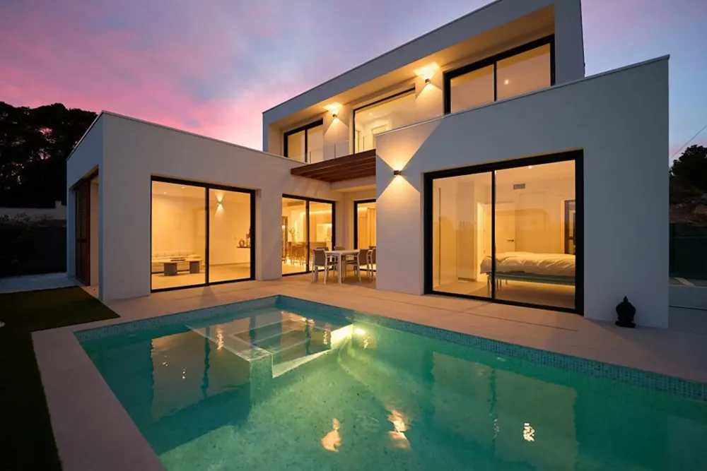 Villa durable neuve avec piscine et vue sur la mer à vendre à Alfaz del Pi