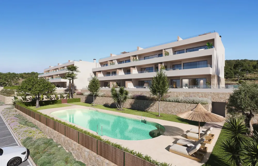 Modern appartement met 2 slaapkamers te koop in Las Colinas Golf Resort