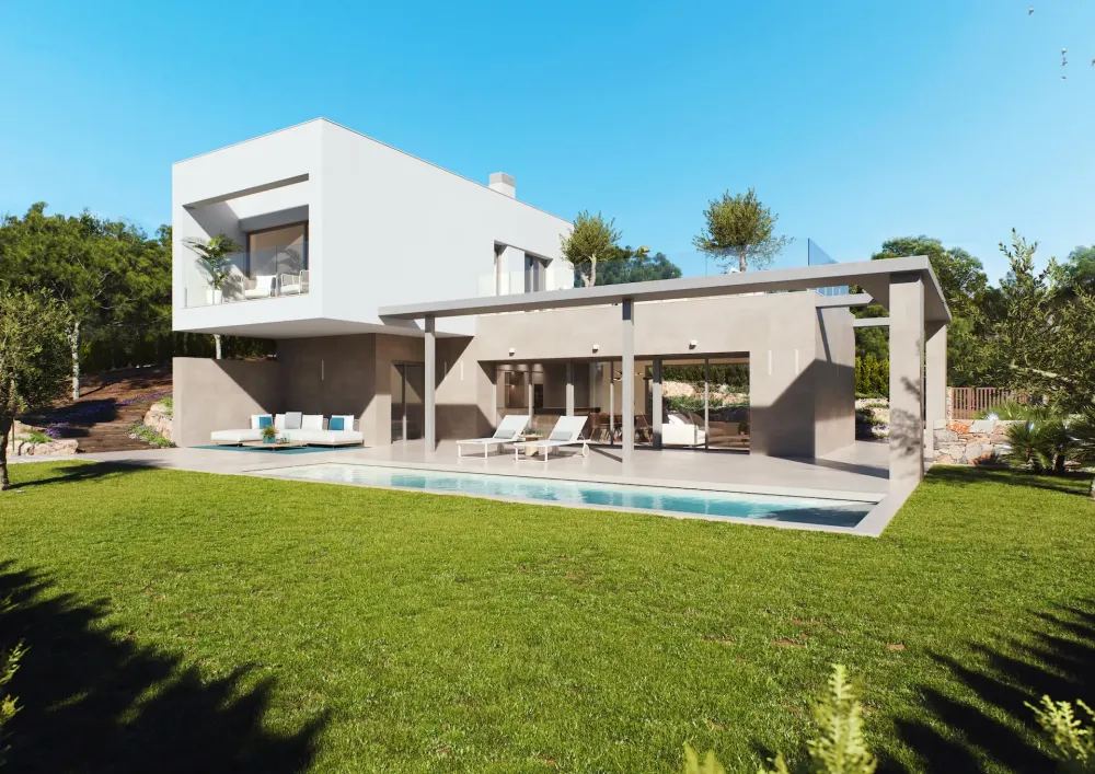 Modern villa with private pool and panorama views in Las Colinas Golf