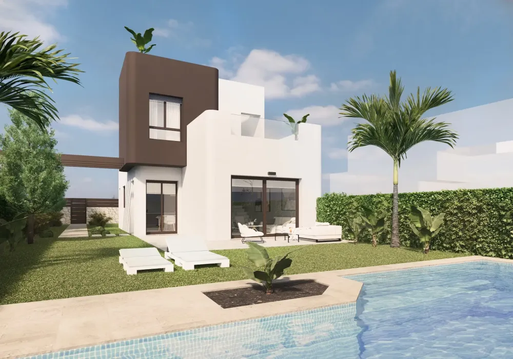 Luxury golf villa with 3 bedrooms and private pool for sale in Lo Romero Golf
