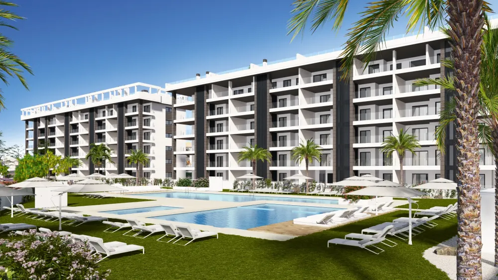 Penthouse met 3 slaapkamers, dakterras en zeezicht in La Mata, Torrevieja