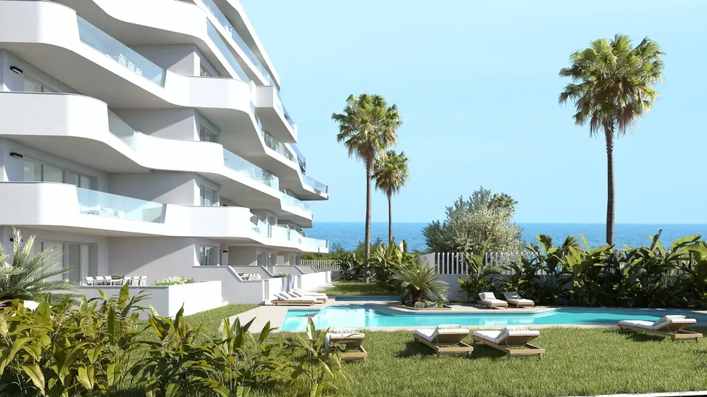 FULLY FURNISHED! Tourist apartment in Mil Palmeras with sea views, 200 m from the beach