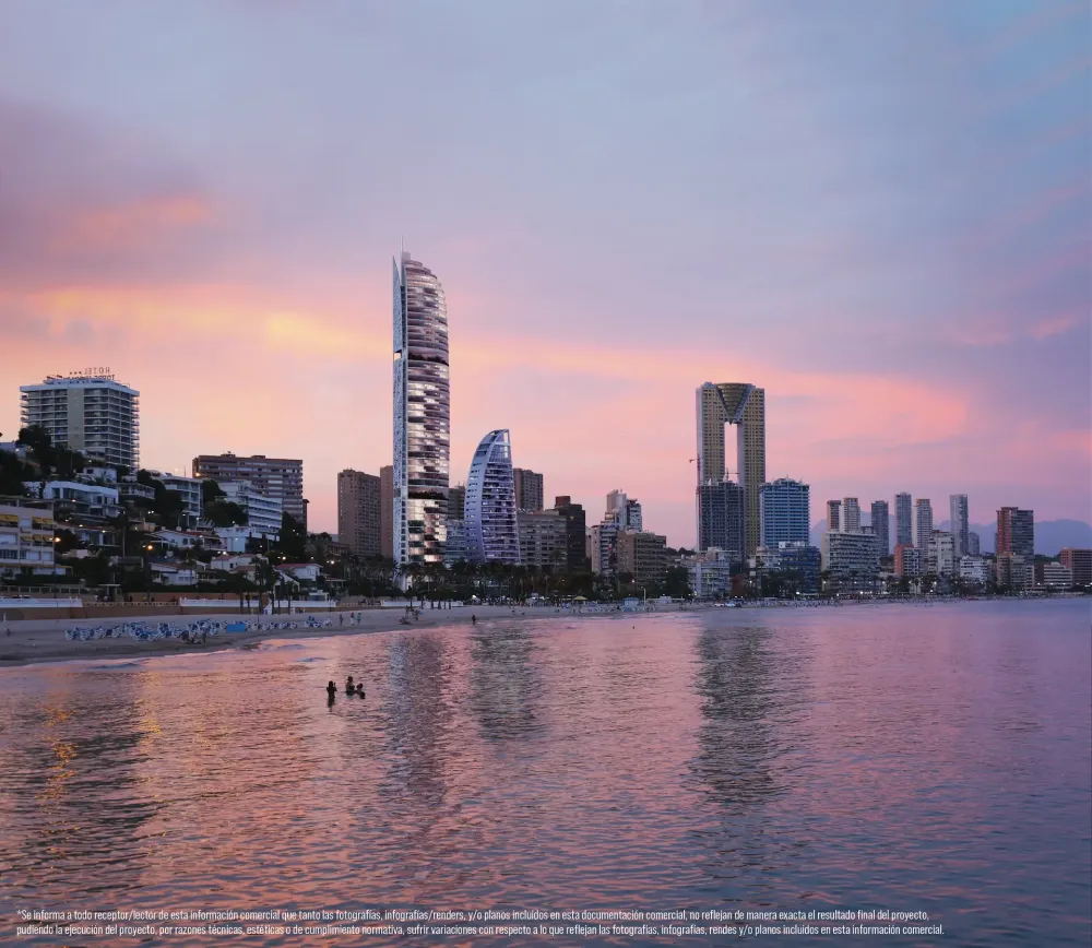 Iconic luxury apartment for sale on the beach of Benidorm