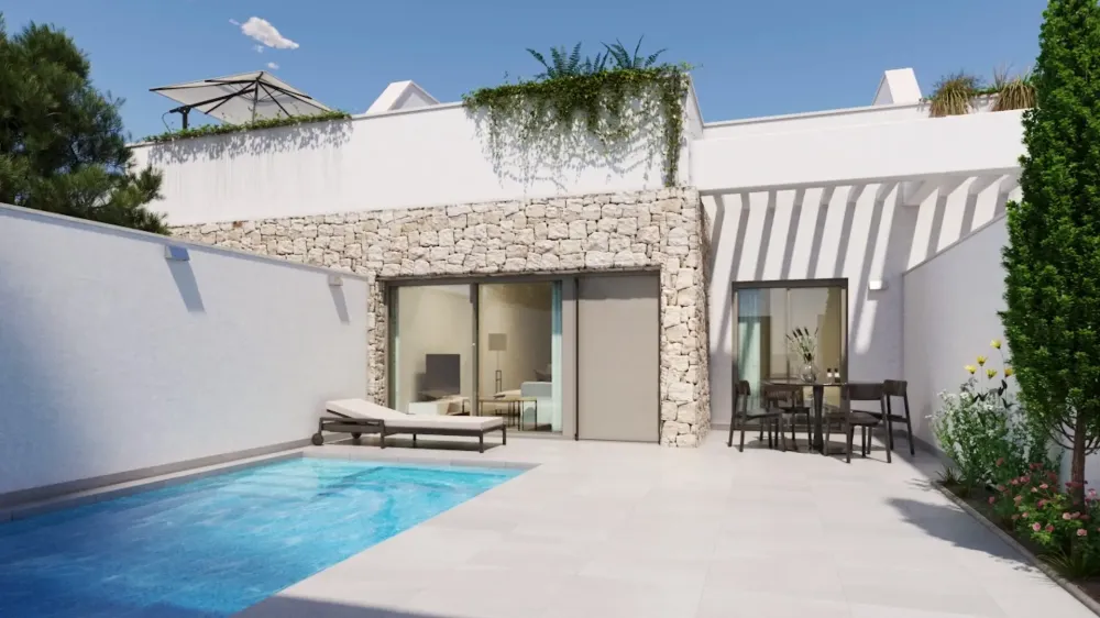 Maison mitoyenne à vendre à Pilar de la Horadada avec 3 chambres et terrasse sur le toit