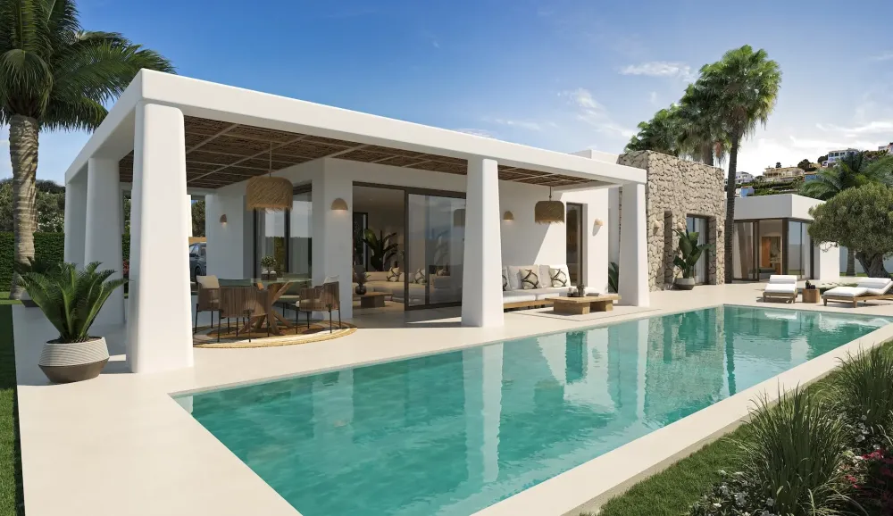 Ibiza-style villa with 4 bedrooms for sale in Javea