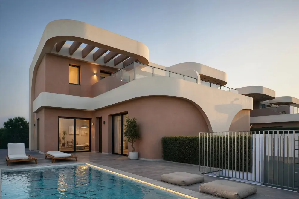 Villa mitoyenne moderne de 3 chambres à vendre à Daya Nueva