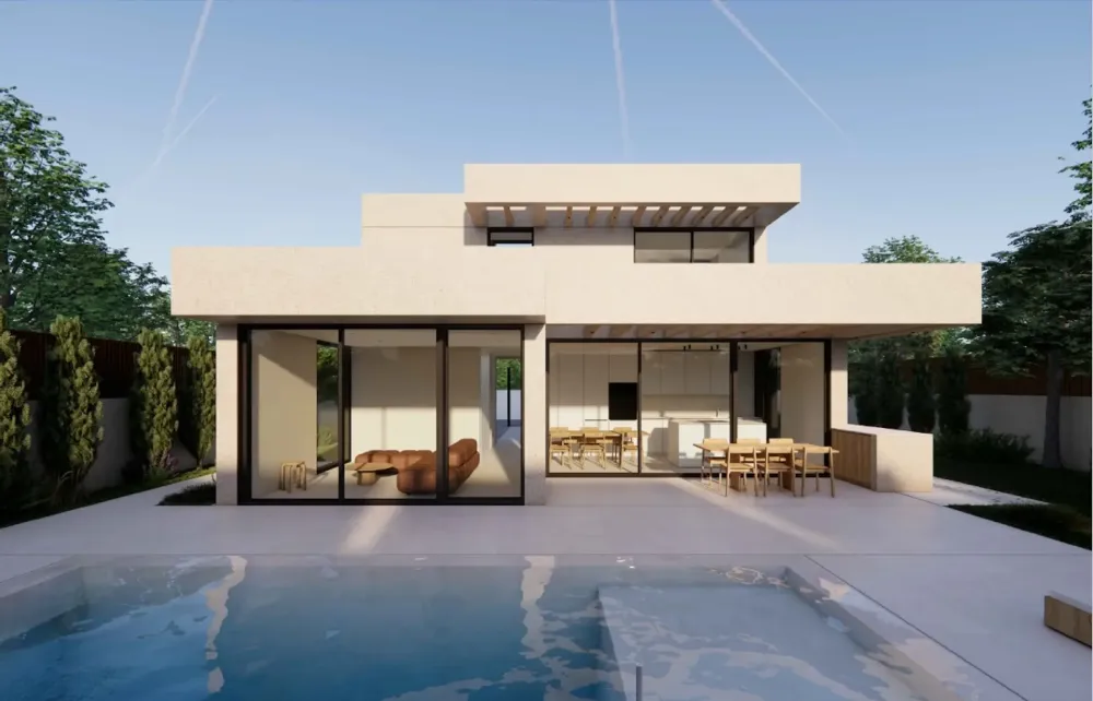 Luxuriöse Neubauvilla mit Meerblick in Polop zu verkaufen