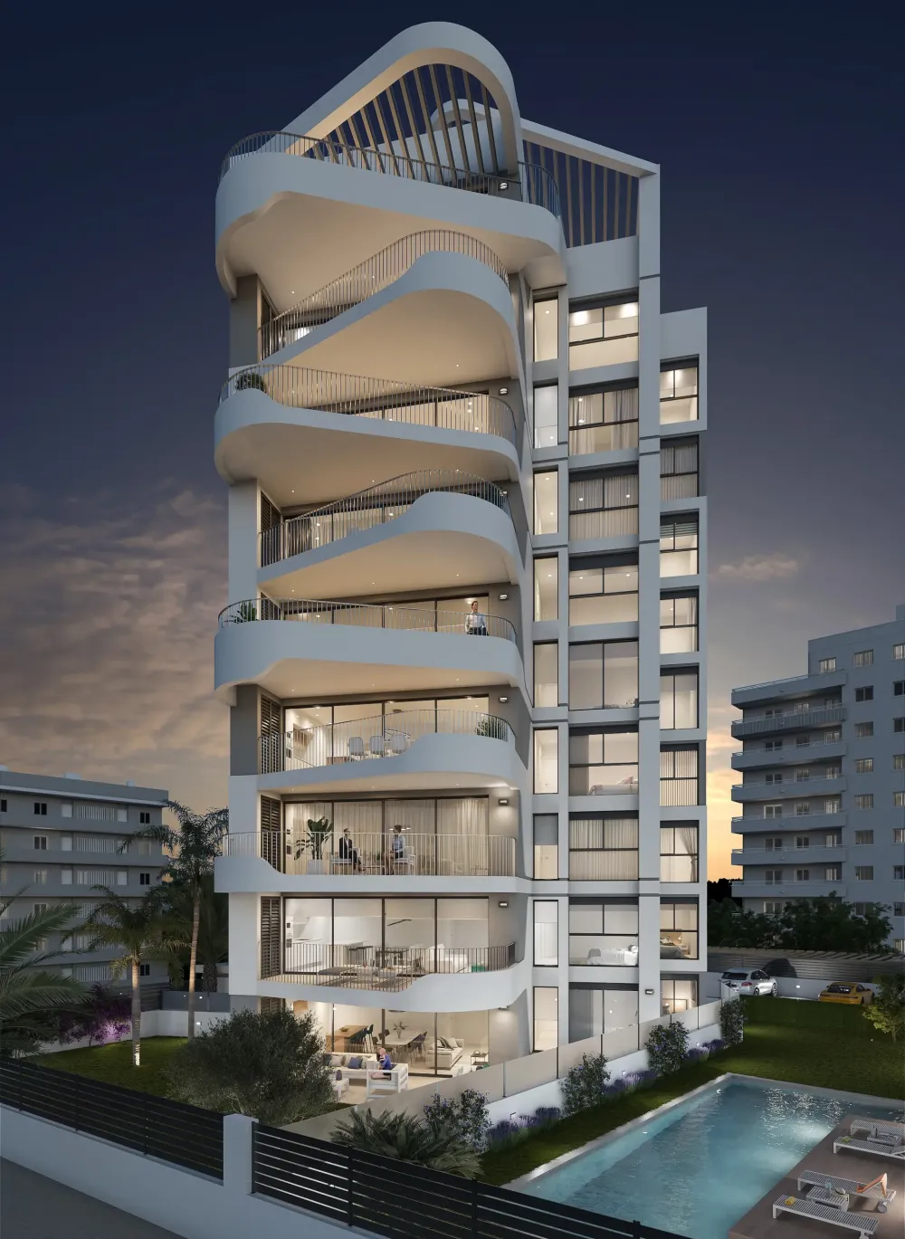 Penthouse with spacious solarium and sea views in Guardamar del Segura