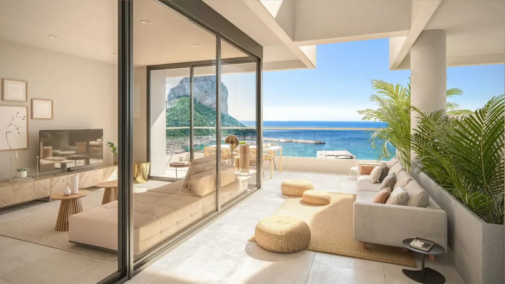 Sea view penthouse apartment for sale in Calpe with luxury amenities
