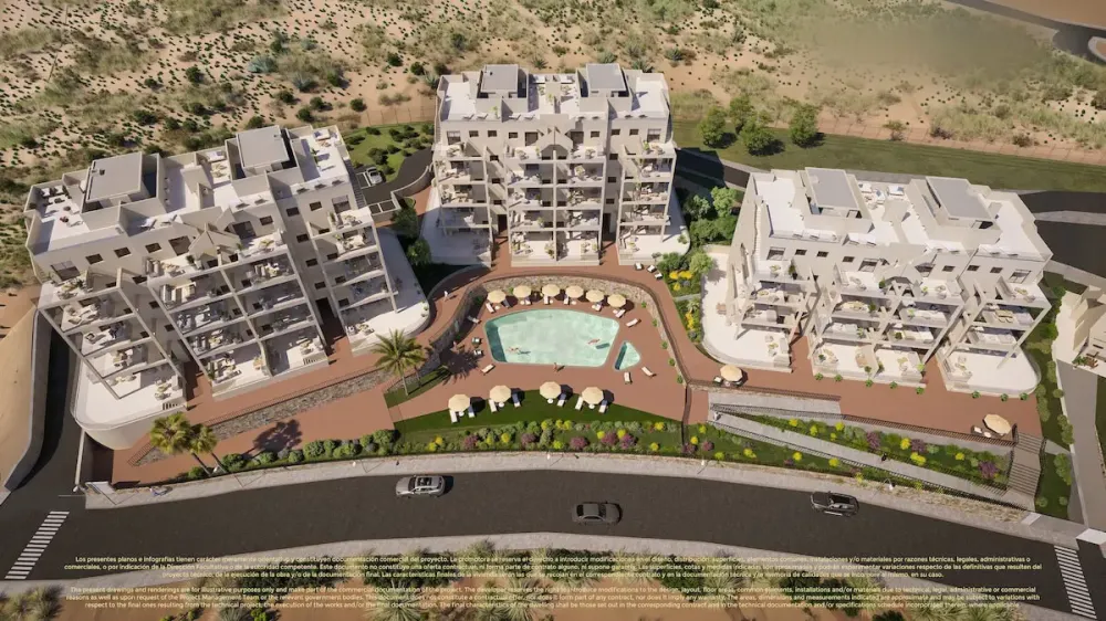 Stylish 2-bedroom apartments for sale in Corvera Hills Golf