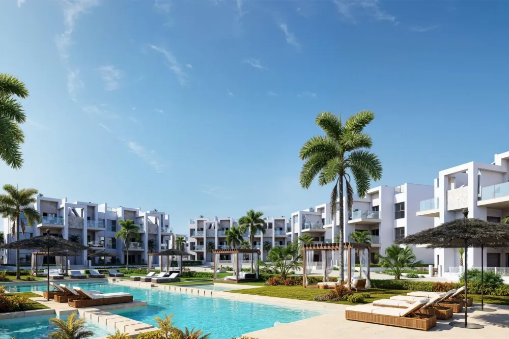 Appartements neufs dans un complexe résidentiel à La Serena Golf-Los Alcazares, près de la plage