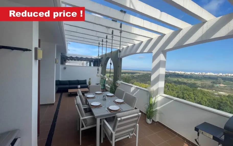 Duplex apartment for sale with sea view in Xeresa