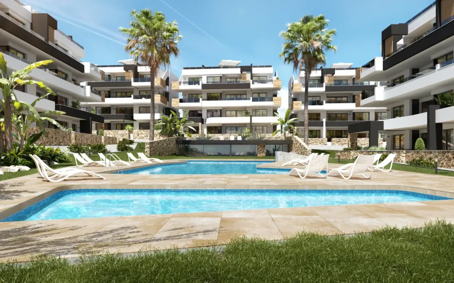 Modern apartment with 2 bedrooms in Los Altos, Orihuela Costa