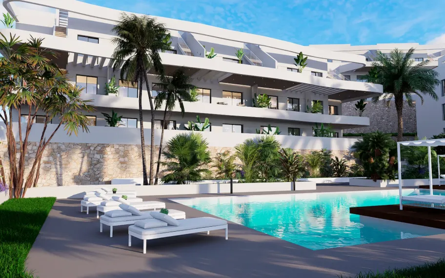 2 slaapkamer penthouse in Balcon de Finestrat