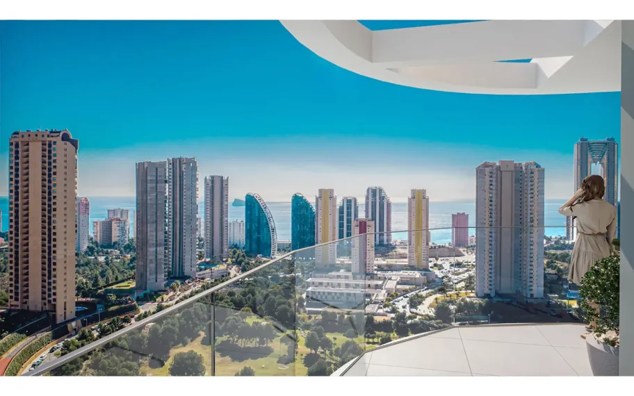Atemberaubende Wohnung mit 3 Schlafzimmern zum Verkauf mit atemberaubendem Meerblick in Benidorm