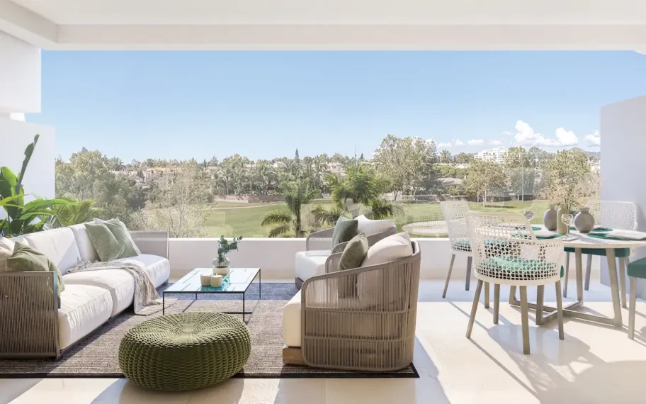 Luxe golf duplex met 3 slaapkamers te koop in Guadalmina, Marbella