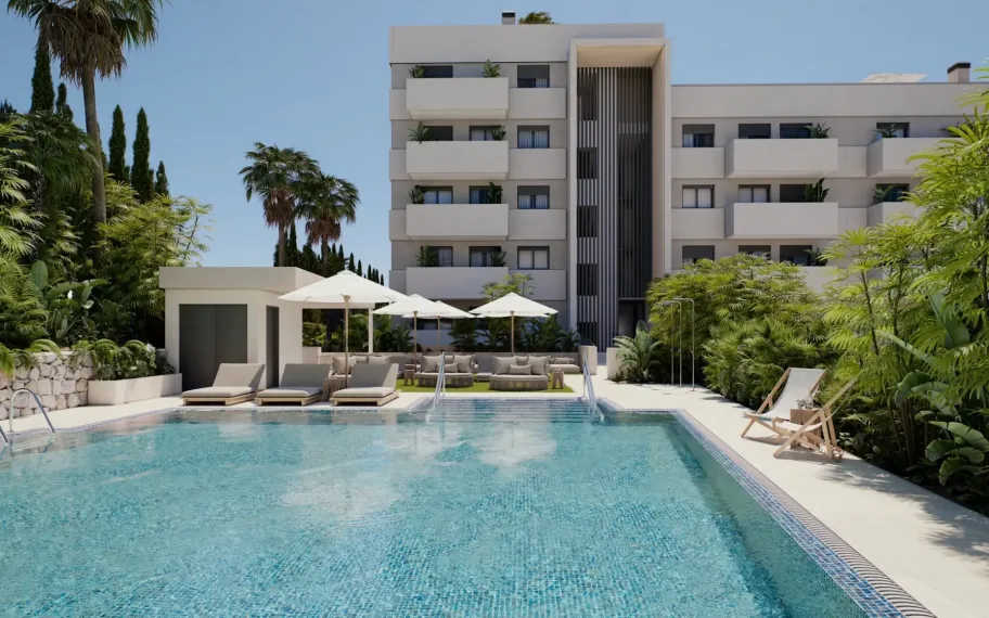 Stijlvol appartement in privécomplex te koop in Estepona, Costa del Sol