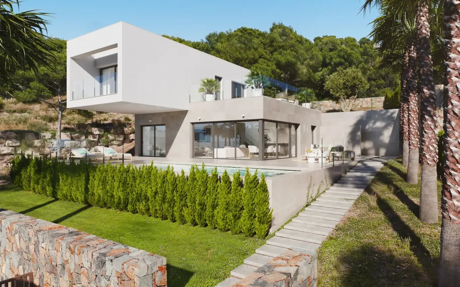 Modern villa with private pool and panorama views in Las Colinas Golf
