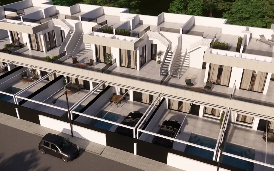 Doppelhaushälfte zum Verkauf mit 3 Schlafzimmern und privatem Pool in Rojales