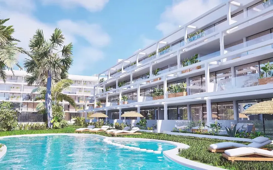 Appartement te koop met 2 slaapkamers op 500m van strand in Mar de Cristal