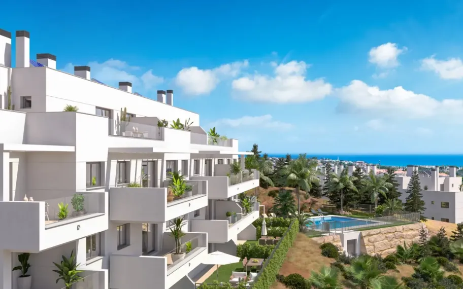 Apartment with 2 bedrooms and sea views for sale in Mijas