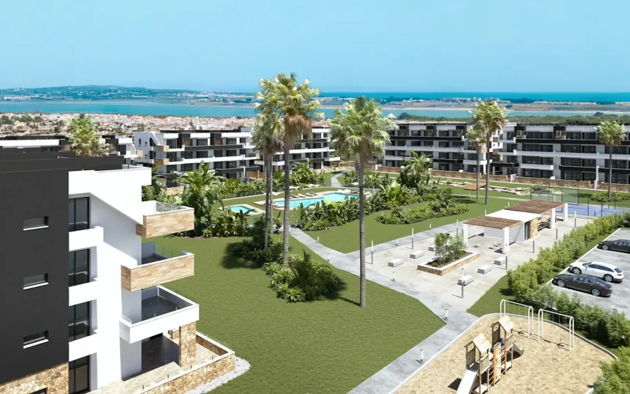 VOLLEDIG GEMEUBILEERD! Penthouse met 2 slaapkamers en solarium te koop in La Hoya, Torrevieja