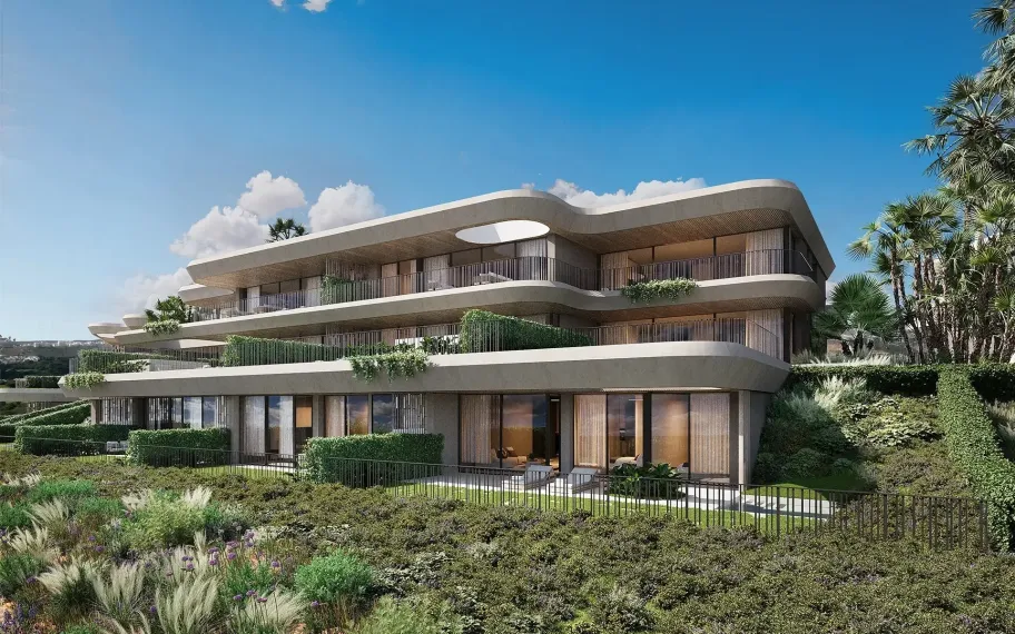 3-bedroom apartments with sea views for sale in Casares Costa