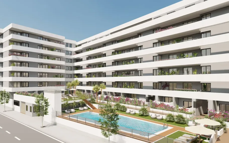 Appartement de trois chambres à vendre, à 300 m de la mer à Águilas