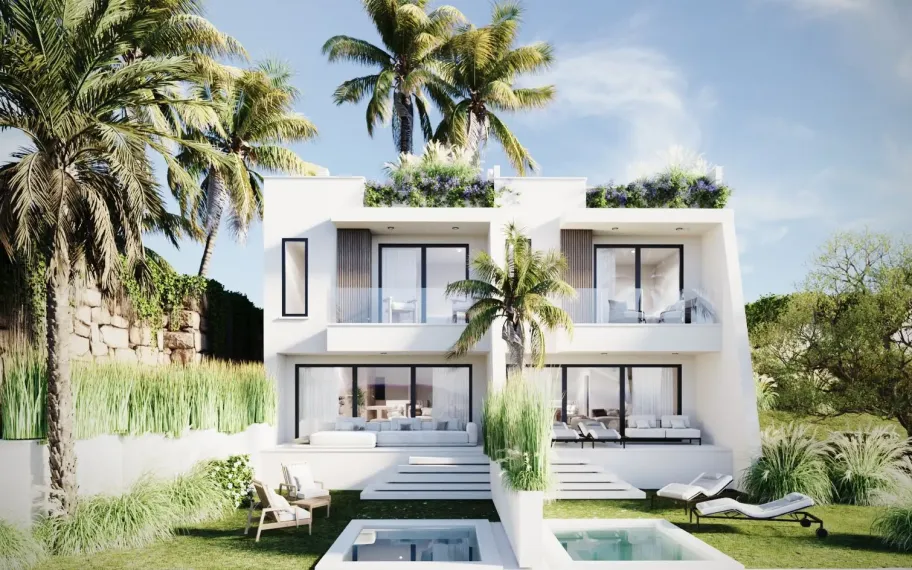 Modern townhouse with sea views for sale in Torreblanca, Fuengirola
