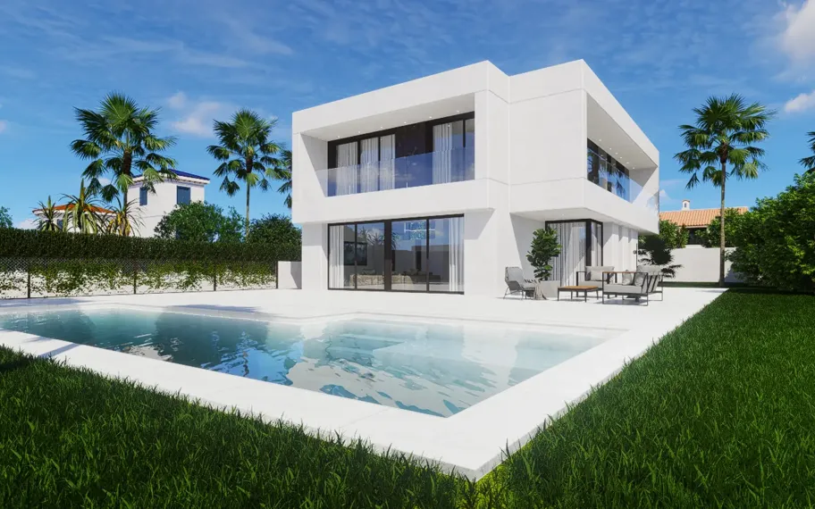 Luxuriöse Neubauvilla mit 5 Schlafzimmern und privatem Pool in La Zenia, Orihuela Costa