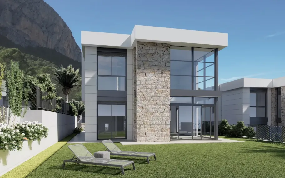 Villa mit 4 Schlafzimmern und Meerblick zum Verkauf in Polop
