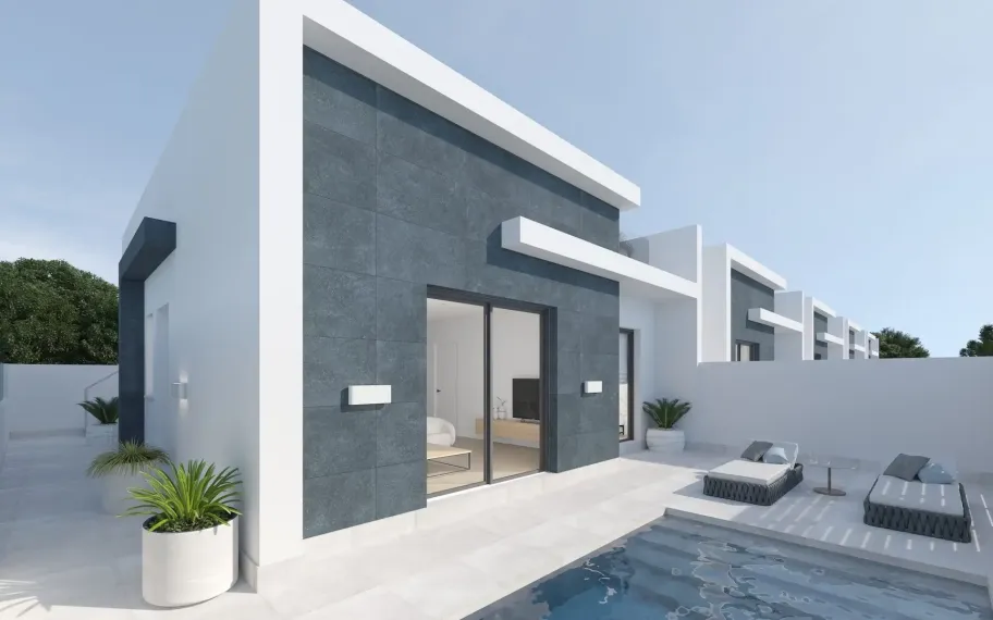 Modern villa with pool and solarium for sale in Balsicas, Murcia
