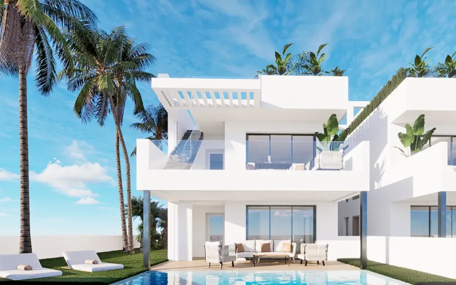 Gelijkvloers appartement met privé zwembad te koop in Finestrat