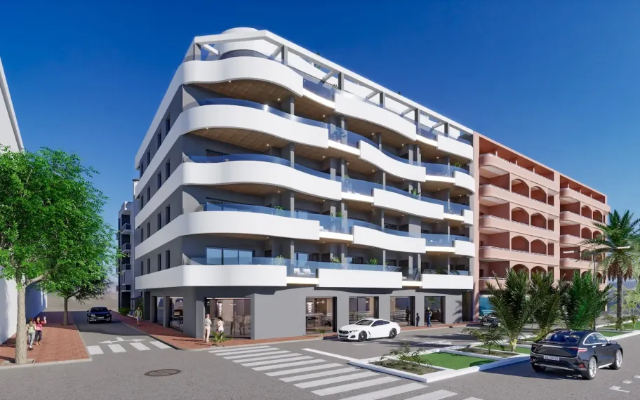 Appartement moderne de 2 chambres à vendre à 130 m de la plage à Torrevieja