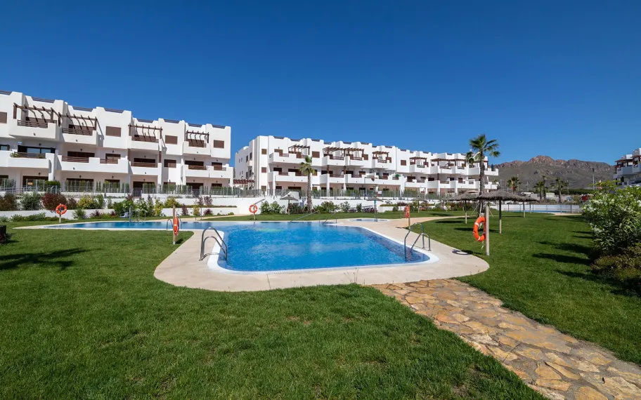 Strandappartement met terras of tuin bij Playa Los Nardos, Pulpi