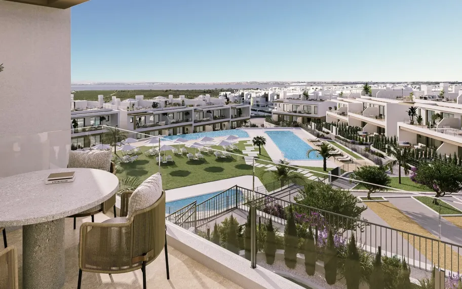 Penthouse avec 2 chambres et solarium à Los Balcones, Torrevieja