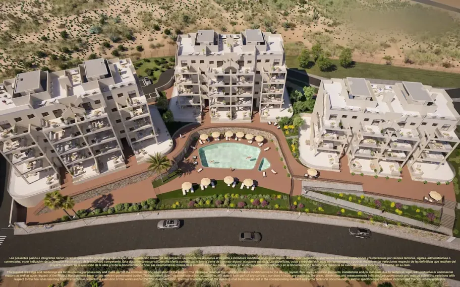 Appartements élégants de 2 chambres à vendre à Corvera Hills Golf