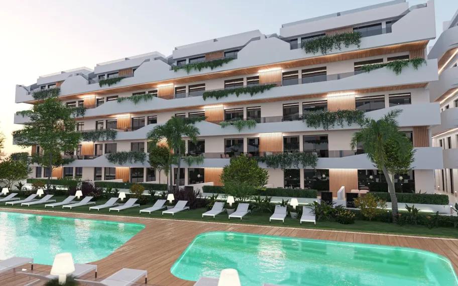 Appartement touristique avec terrasse sur le toit à Santiago de la Ribera