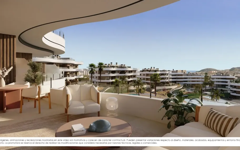 Penthouse with 2 bedrooms and sea views for sale in Finestrat