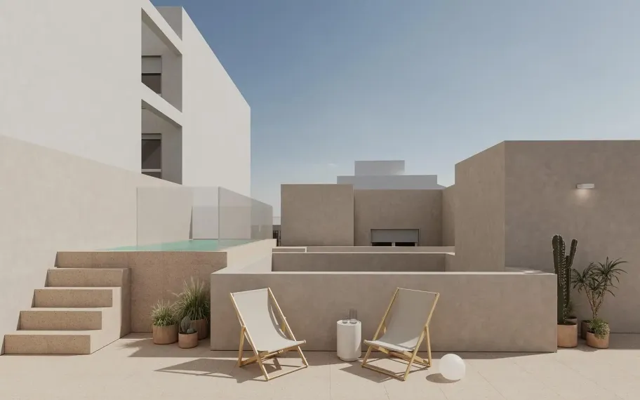 Apartment for sale in Torrevieja with a rooftop swimming pool