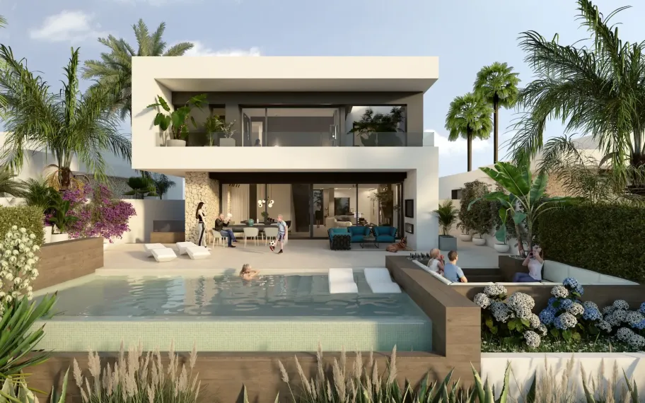 Luxuriöse Neubauvilla in erster Golflinie in La Finca Golf zu verkaufen