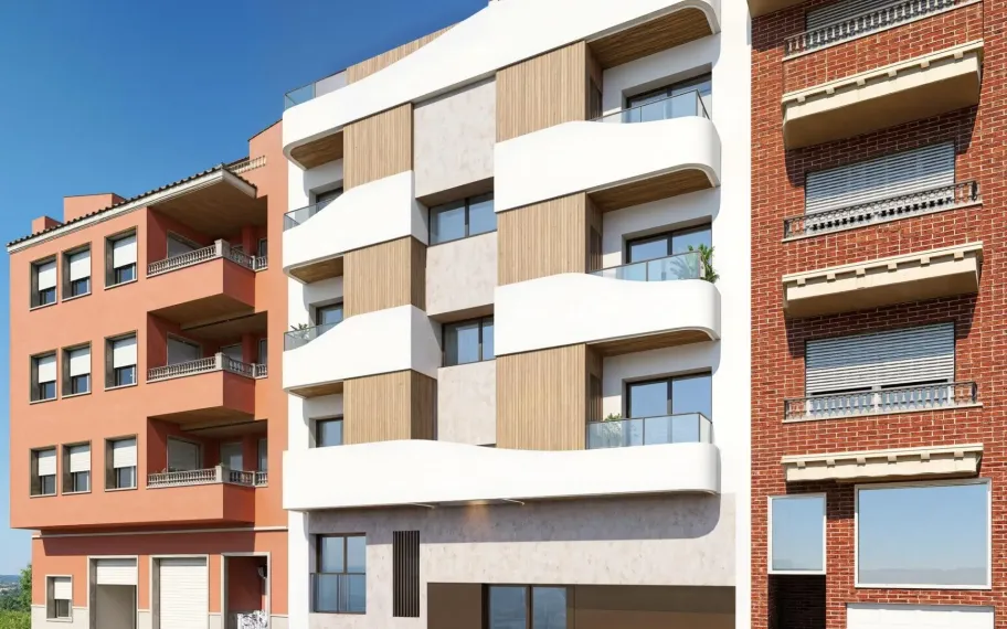 Nieuwbouwwoningen in het centrum van Guardamar del Segura, vlak bij het strand
