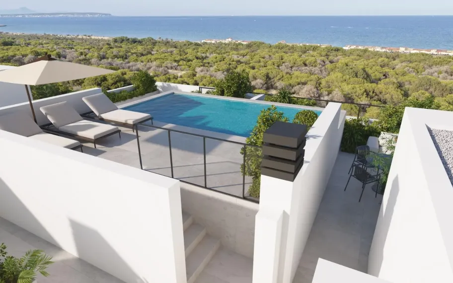 Nieuwbouwwoningen in het centrum van Guardamar del Segura, vlak bij het strand