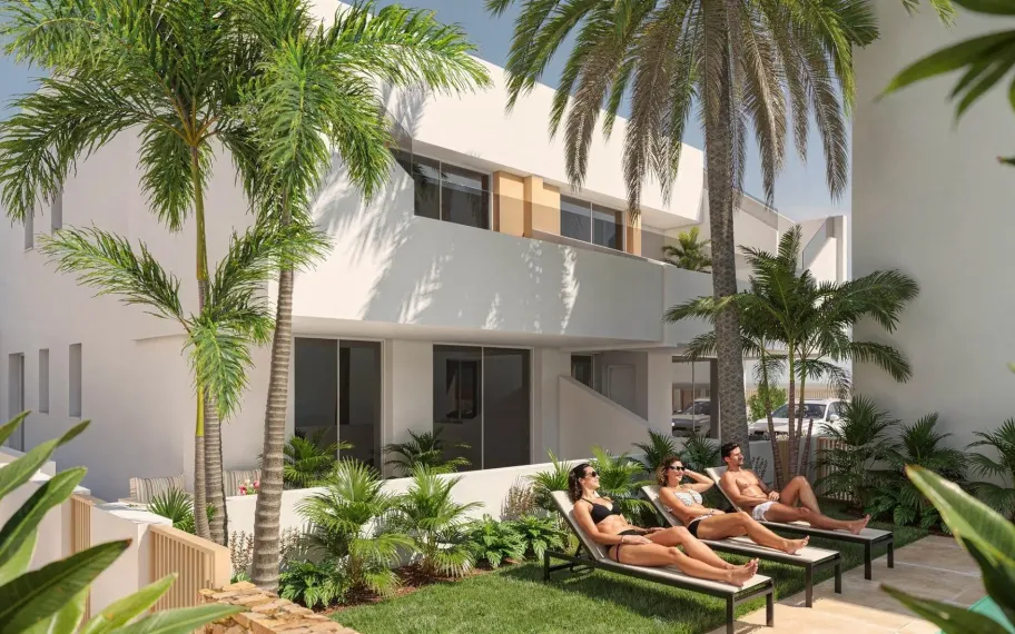Nieuwbouw Bungalows in Pilar de la Horadada dichtbij het strand en het stadscentrum