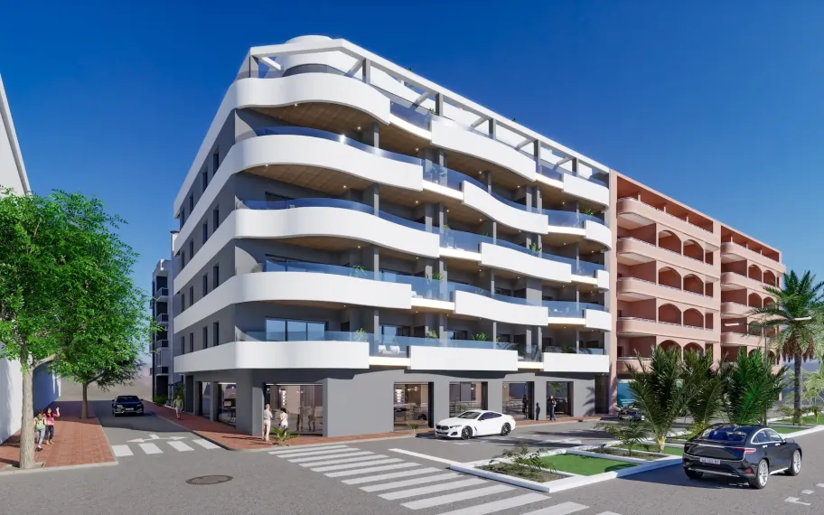 Modern apartments 130m from the beach in Torrevieja