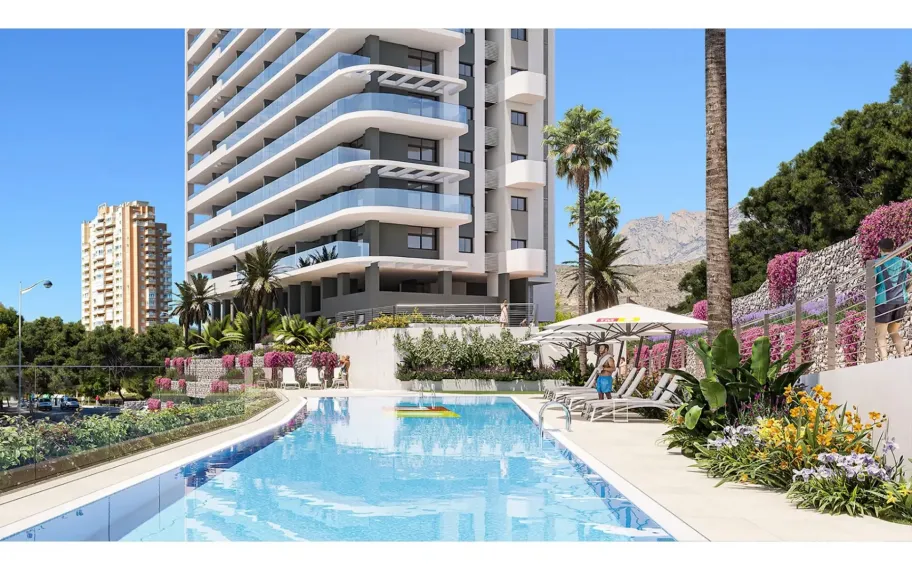Stunning new apartments with breathtaking sea views in Benidorm