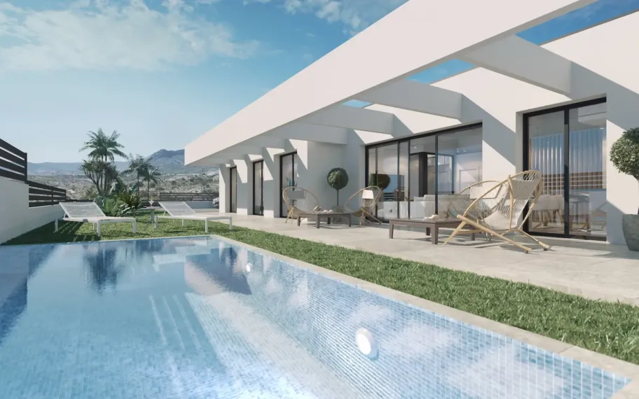 10 Stylish new build villas with sea views in Finestrat